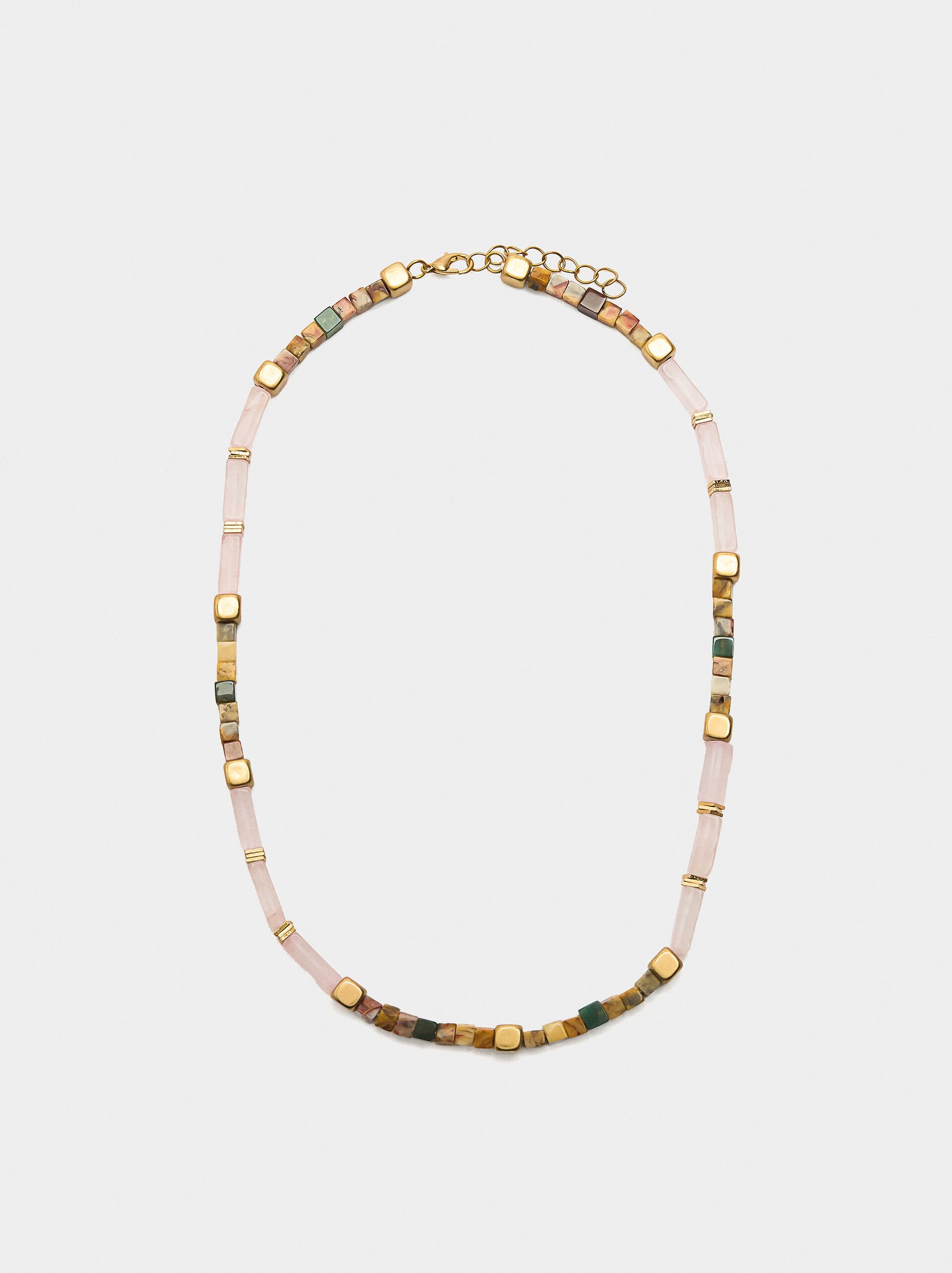Short necklace with stones image number 0.0