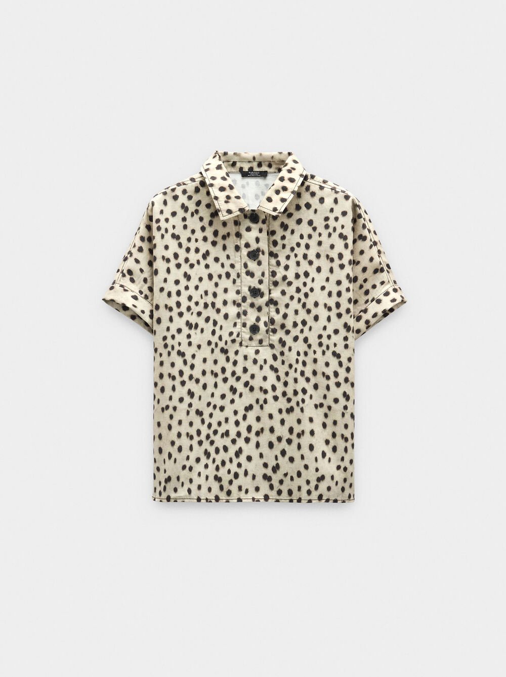 100% lyocell animal print shirt