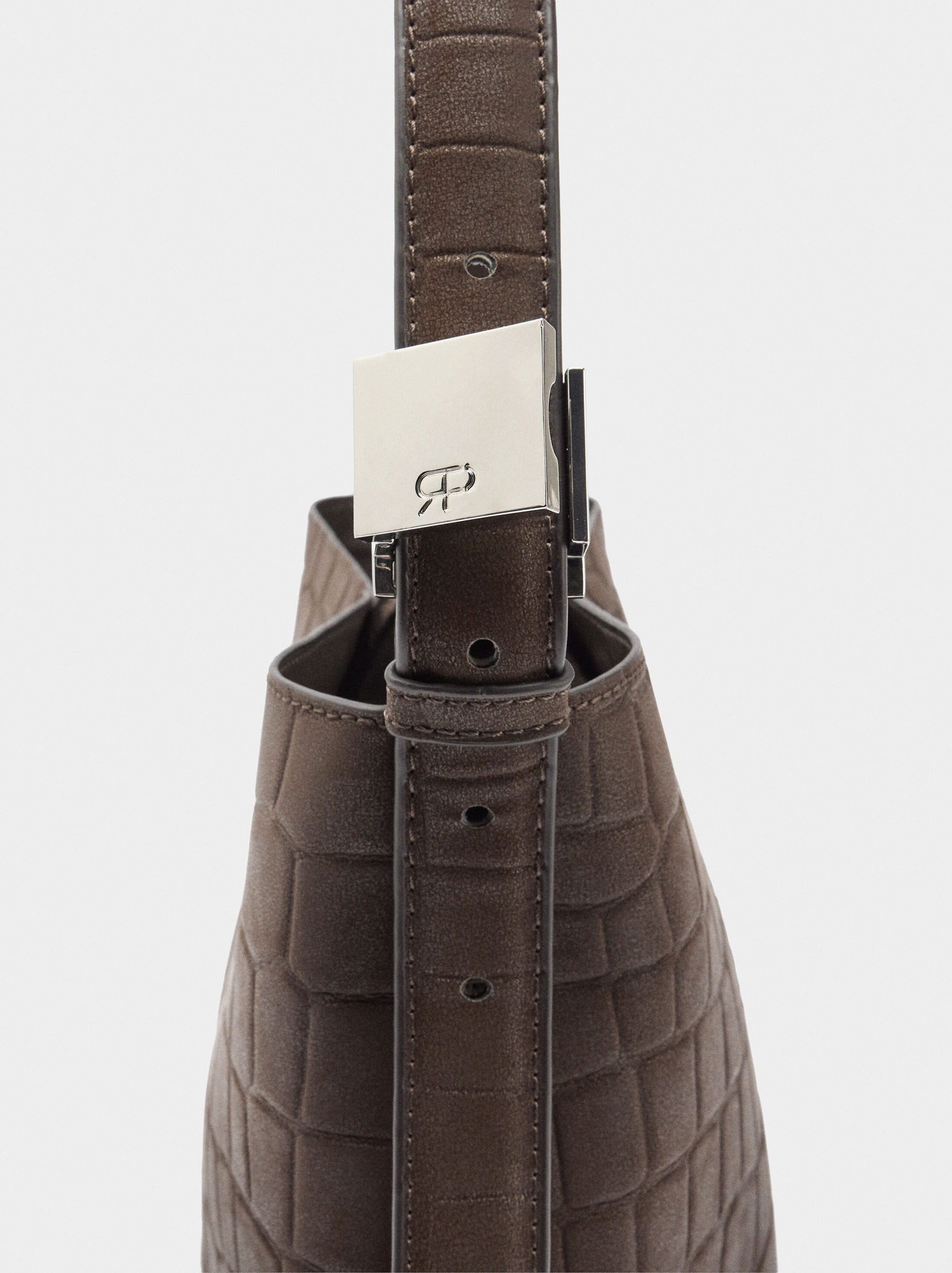 Bolso de hombro con grabado animal image number 2.0