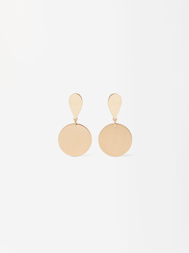 Gold Circle Earrings image number 0.0