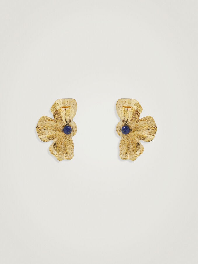 Earrings With Semiprecious Stone, , hi-res