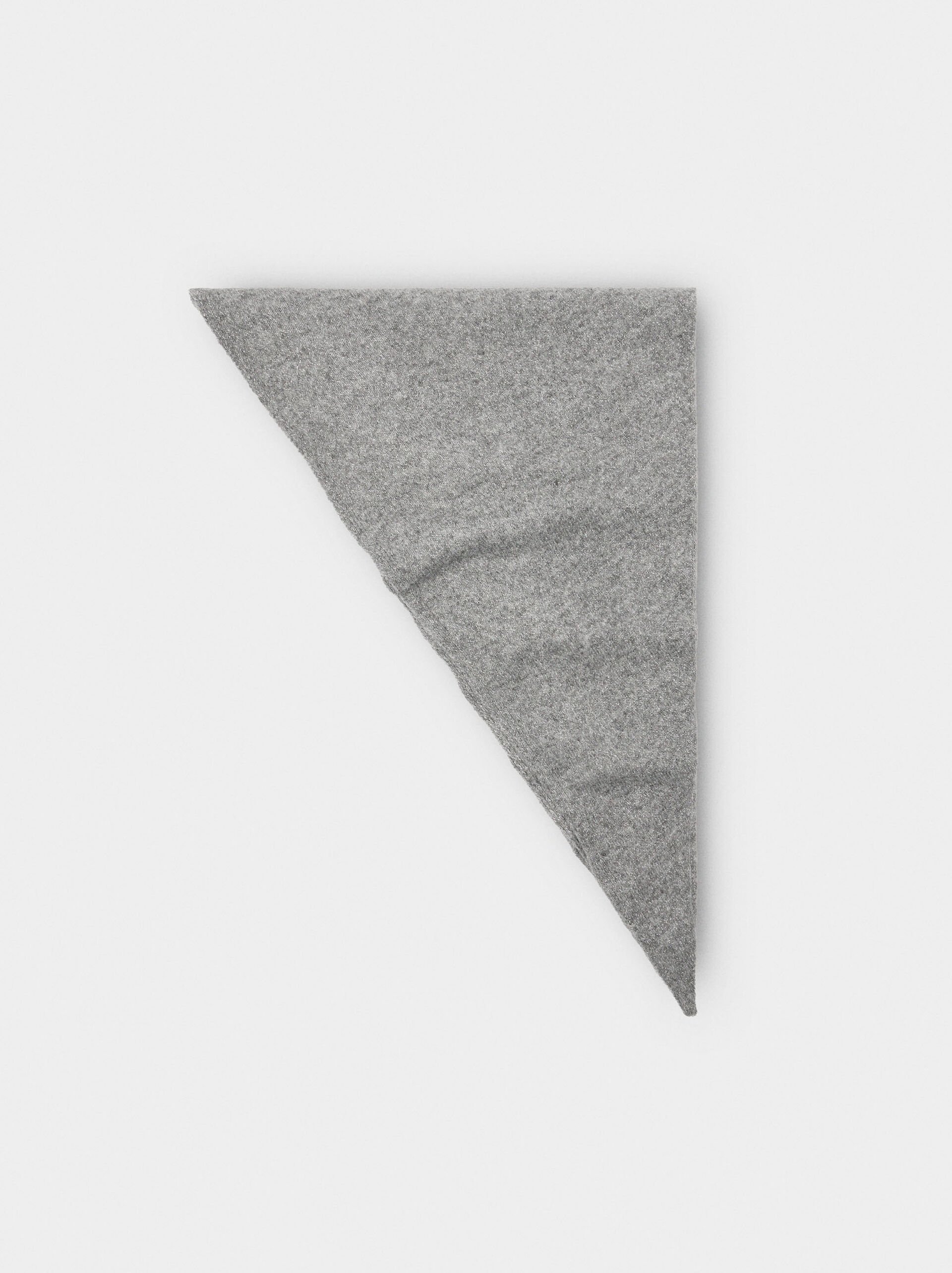 Lurex knit shawl image number 0.0