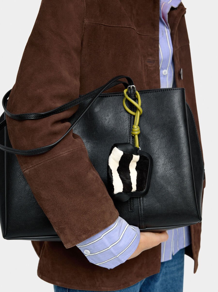 Bolso para portátil 13" con colgante de piel