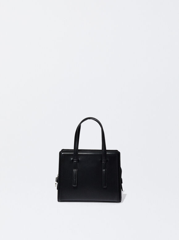 Mini Tote Bag, Black, hi-res