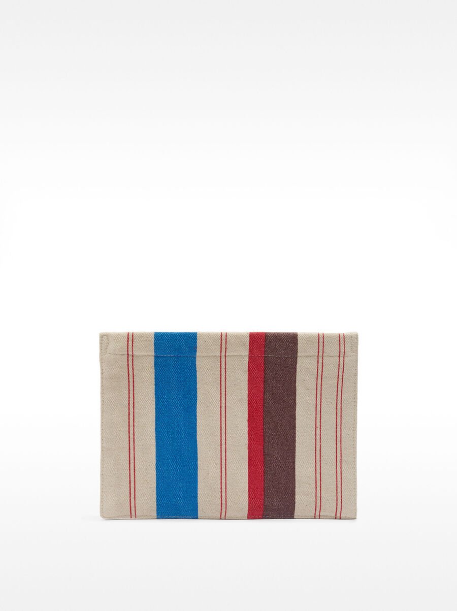 Striped multipurpose pouch