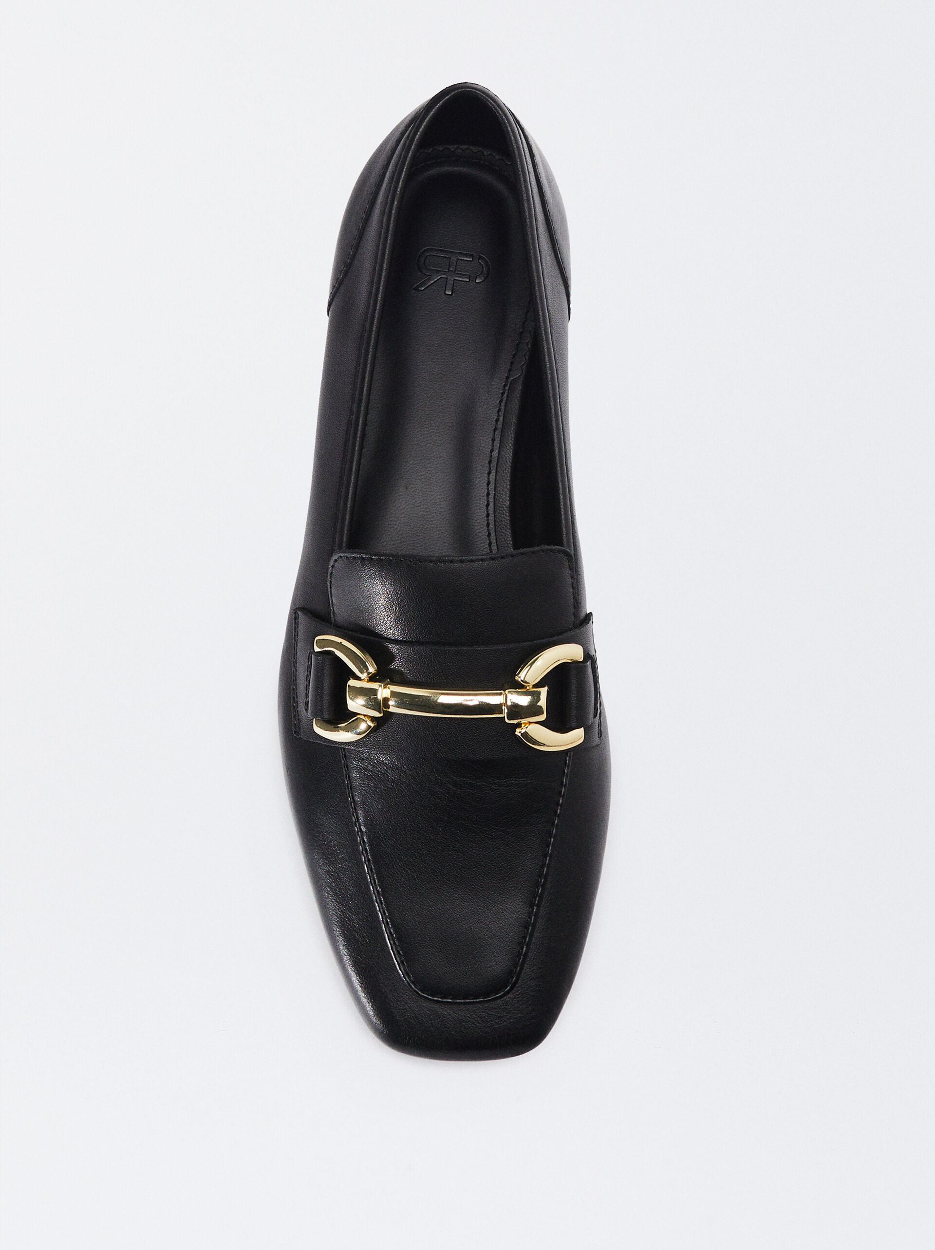 Leather Loafers With Buckle image number 2.0