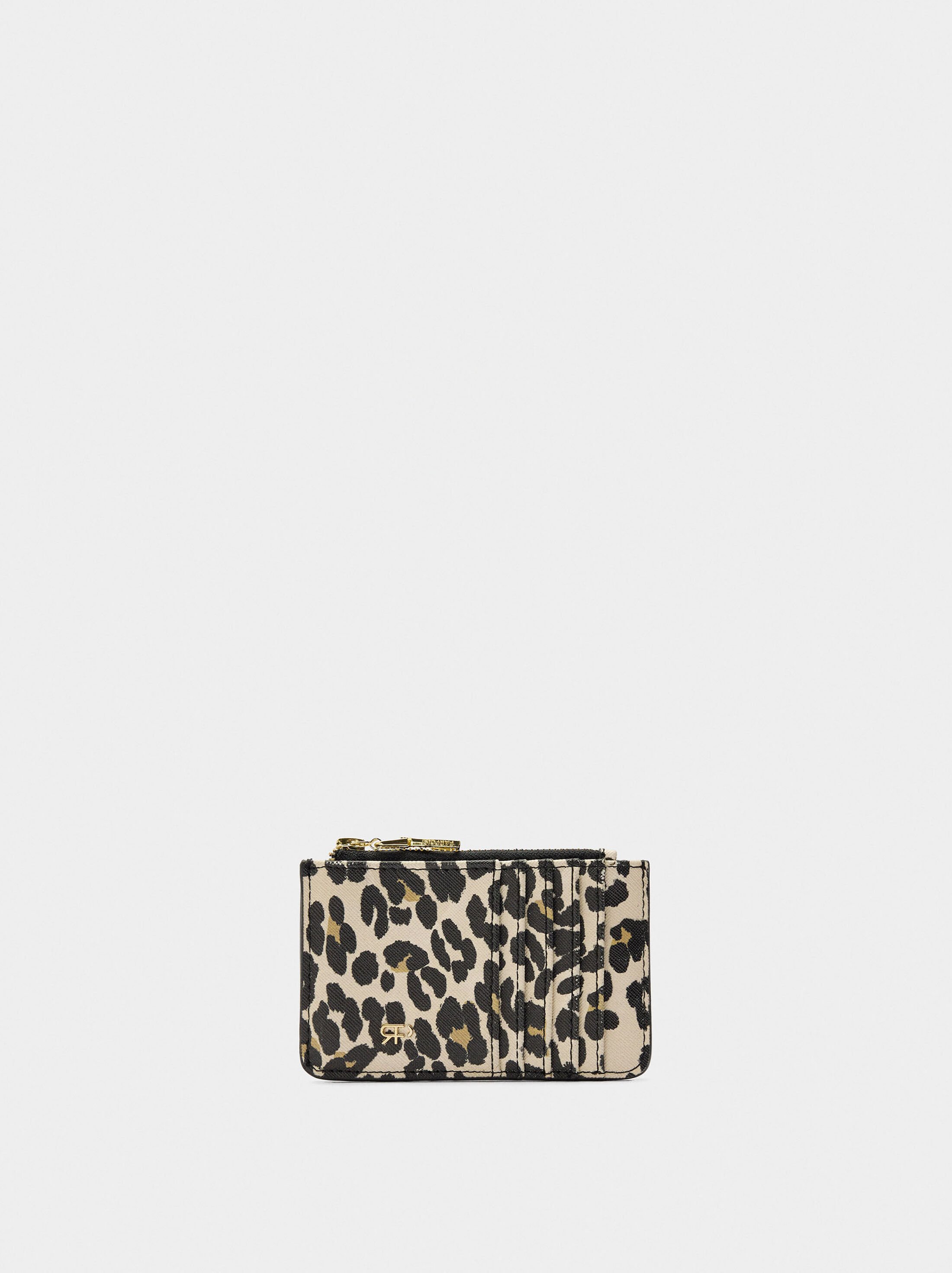 Printed card holder with animal print image number 0.0