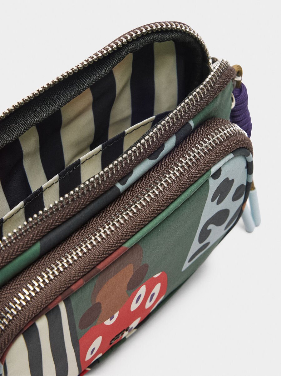 Printed nylon multi-purpose pouch