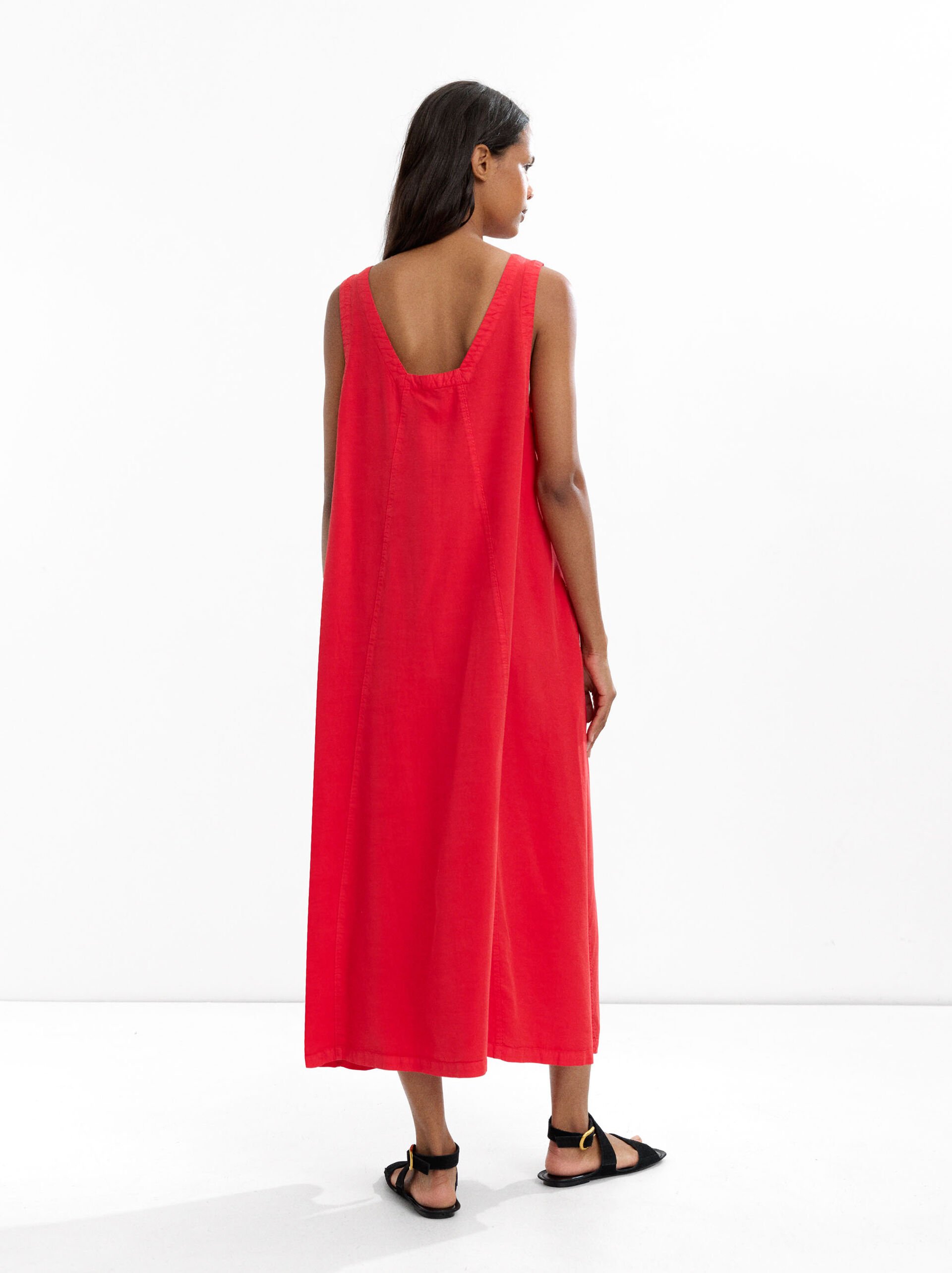 Robe longue 100 % lyocell image number 2.0