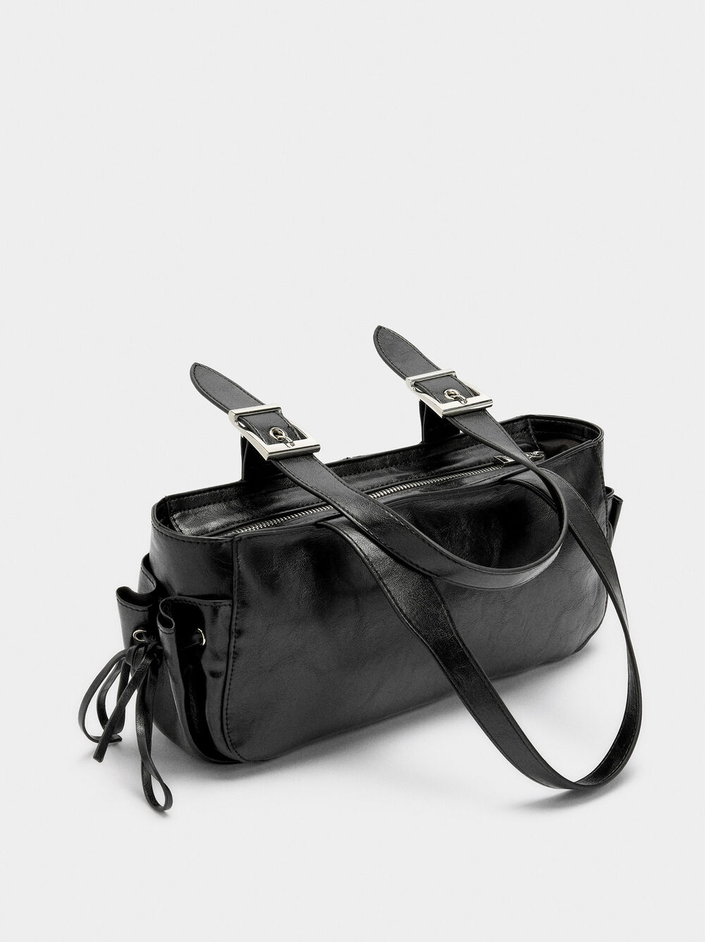 Sac à l'épaule effet craquelé