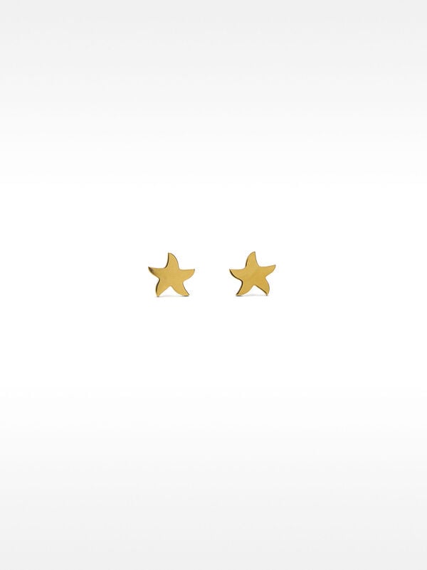 Starfish necklace and earrings set – stainless steel