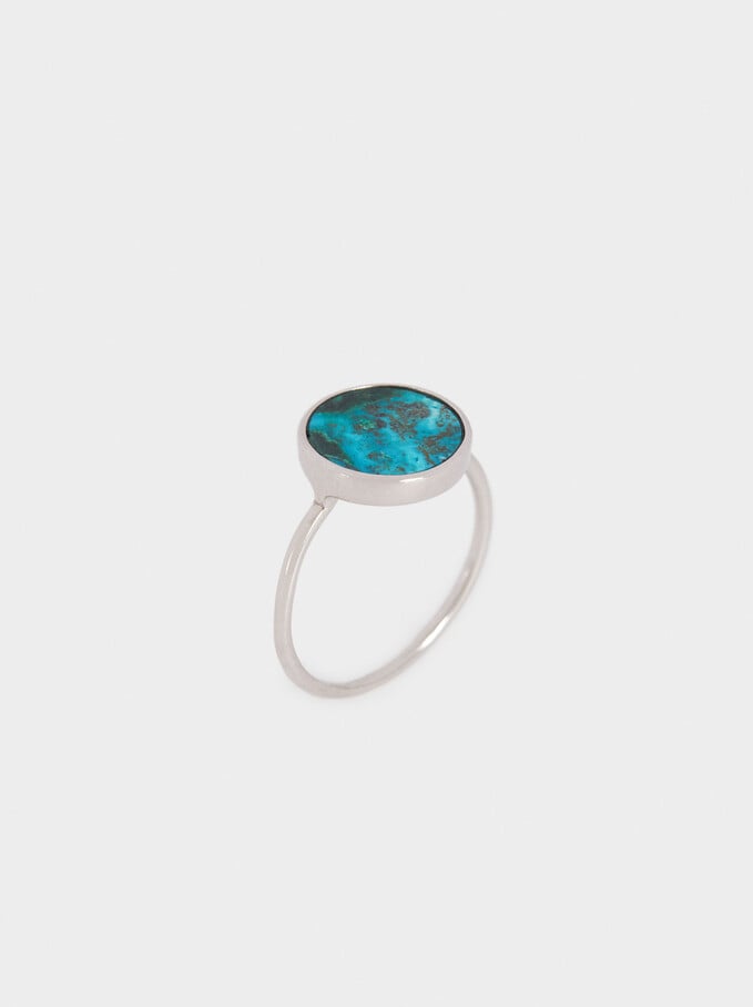 Silver 925 Ring, Blue, hi-res
