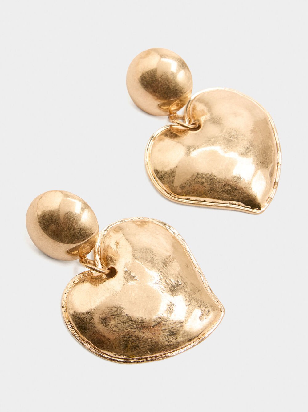 Herz-Ohrringe mit Prägung