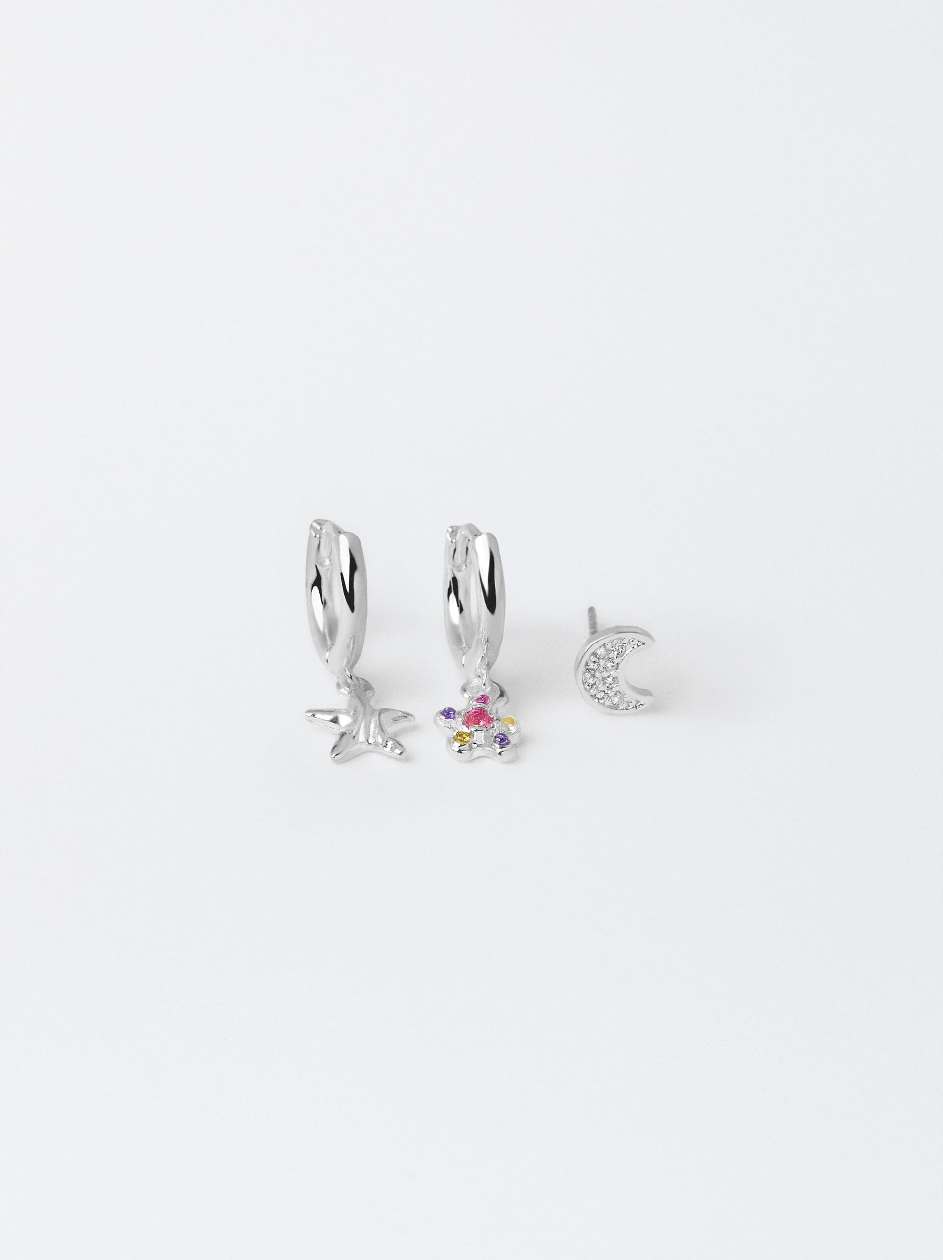Set Of Earrings With Zirconias image number 0.0