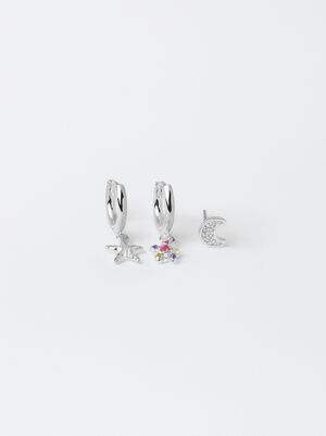 Set Of Earrings With Zirconias image number 0.0