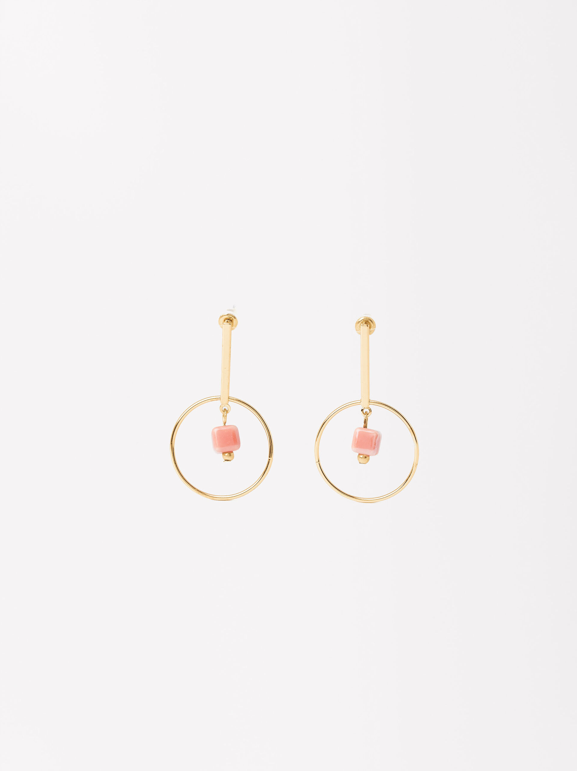 Monochromatic Gold Detail Earrings image number 1.0