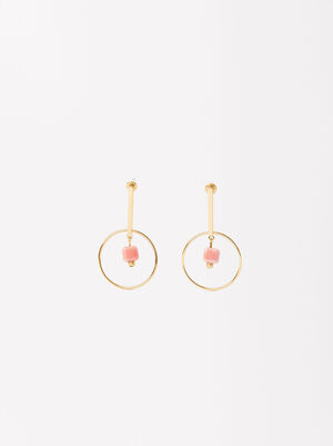 Monochromatic Gold Detail Earrings image number 1.0