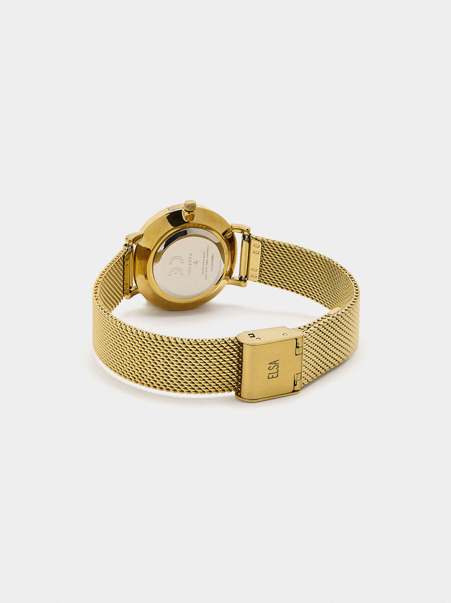 Stainless steel mesh watch