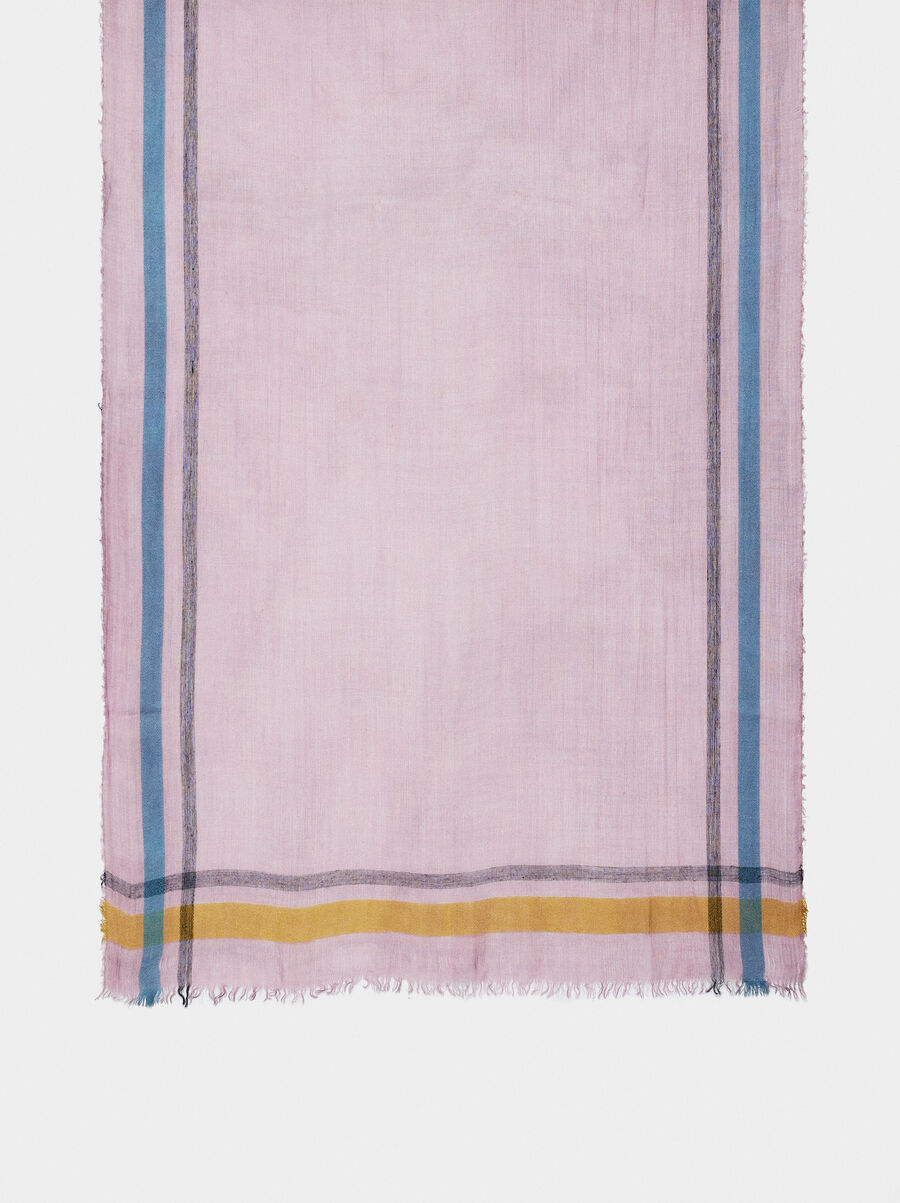 Printed pashmina with wool blended