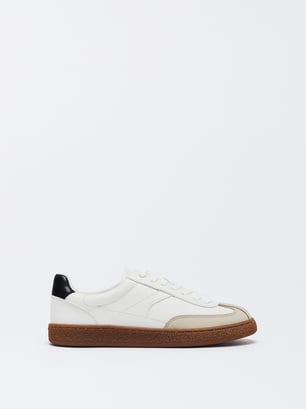 Contrast Trainers, White, hi-res