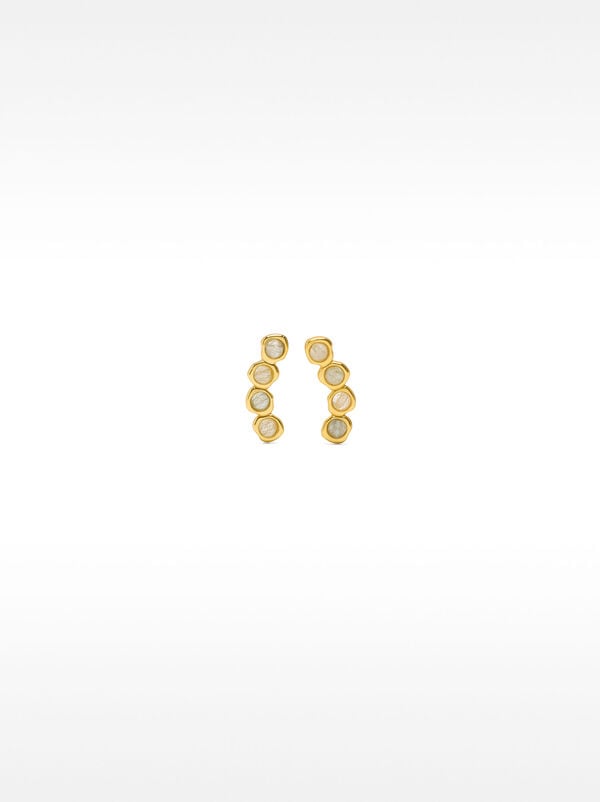 Earrings with zirconia - sterling silver 925