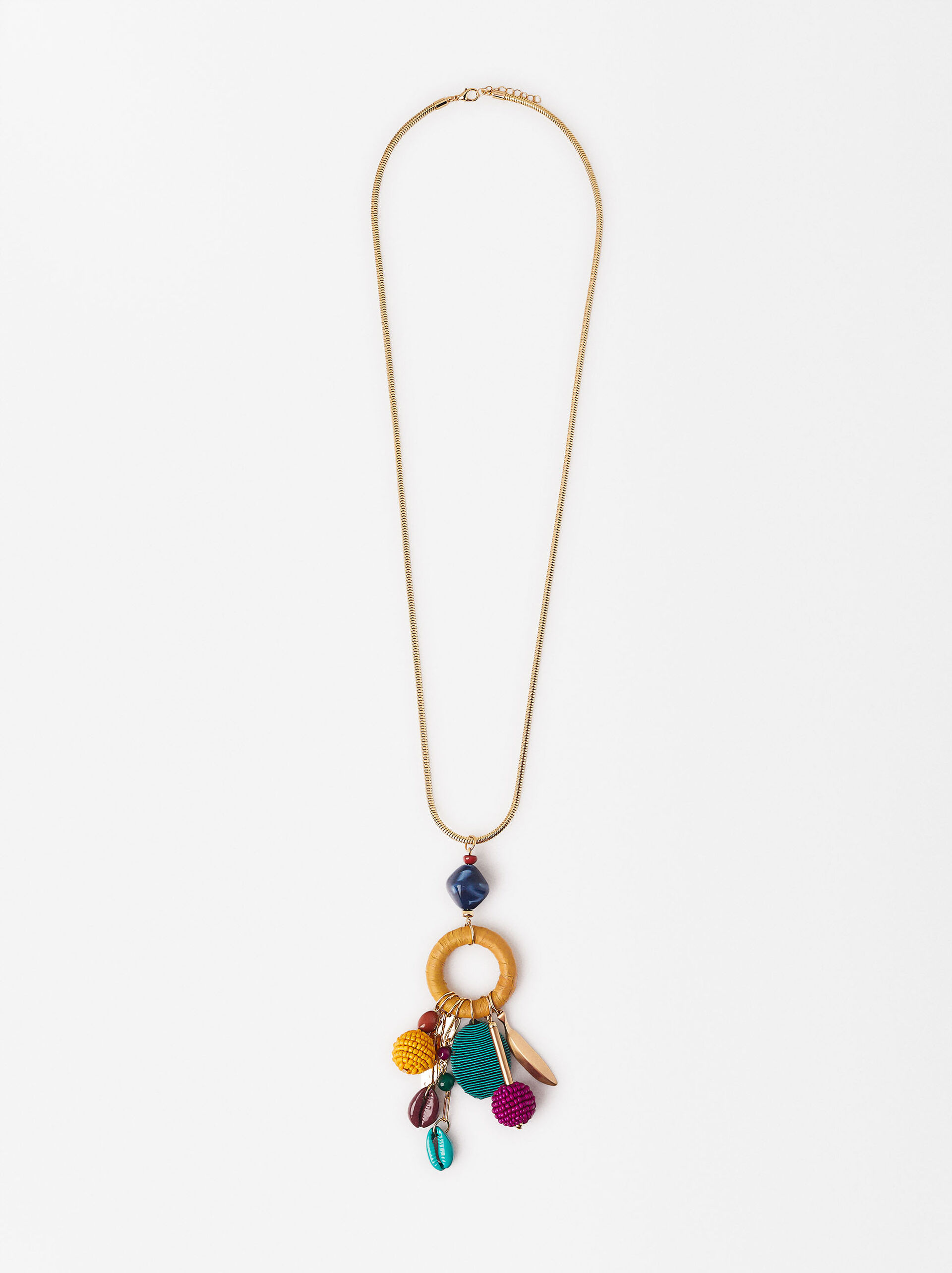 Necklace With Multicoloured Pendant image number 0.0