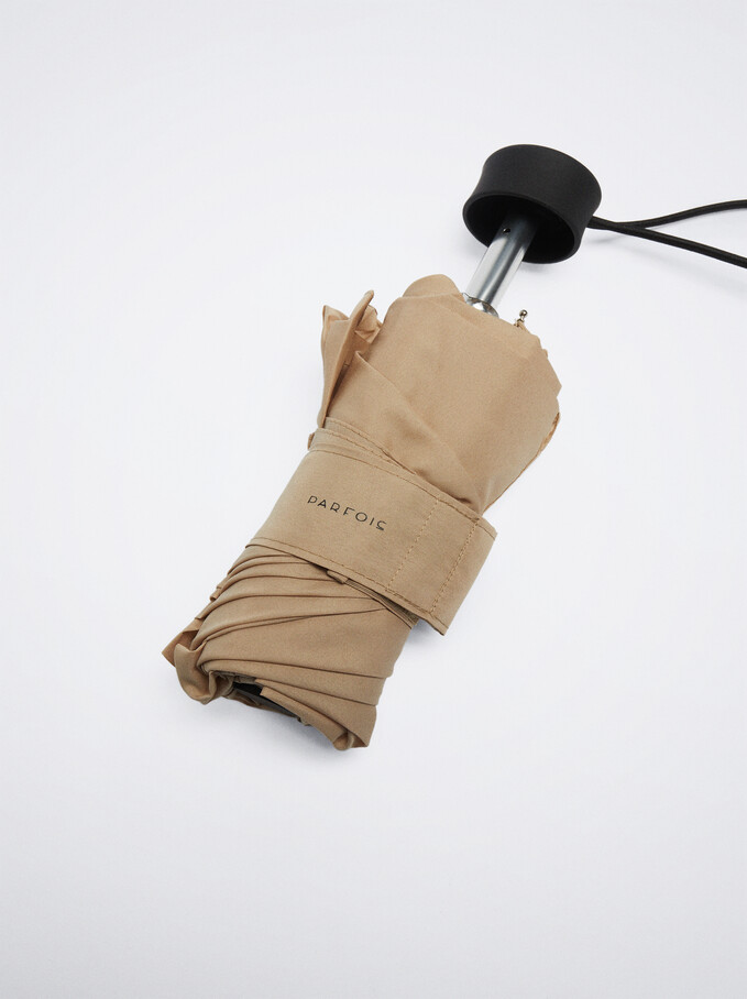 Small Folding Umbrella, Beige, hi-res