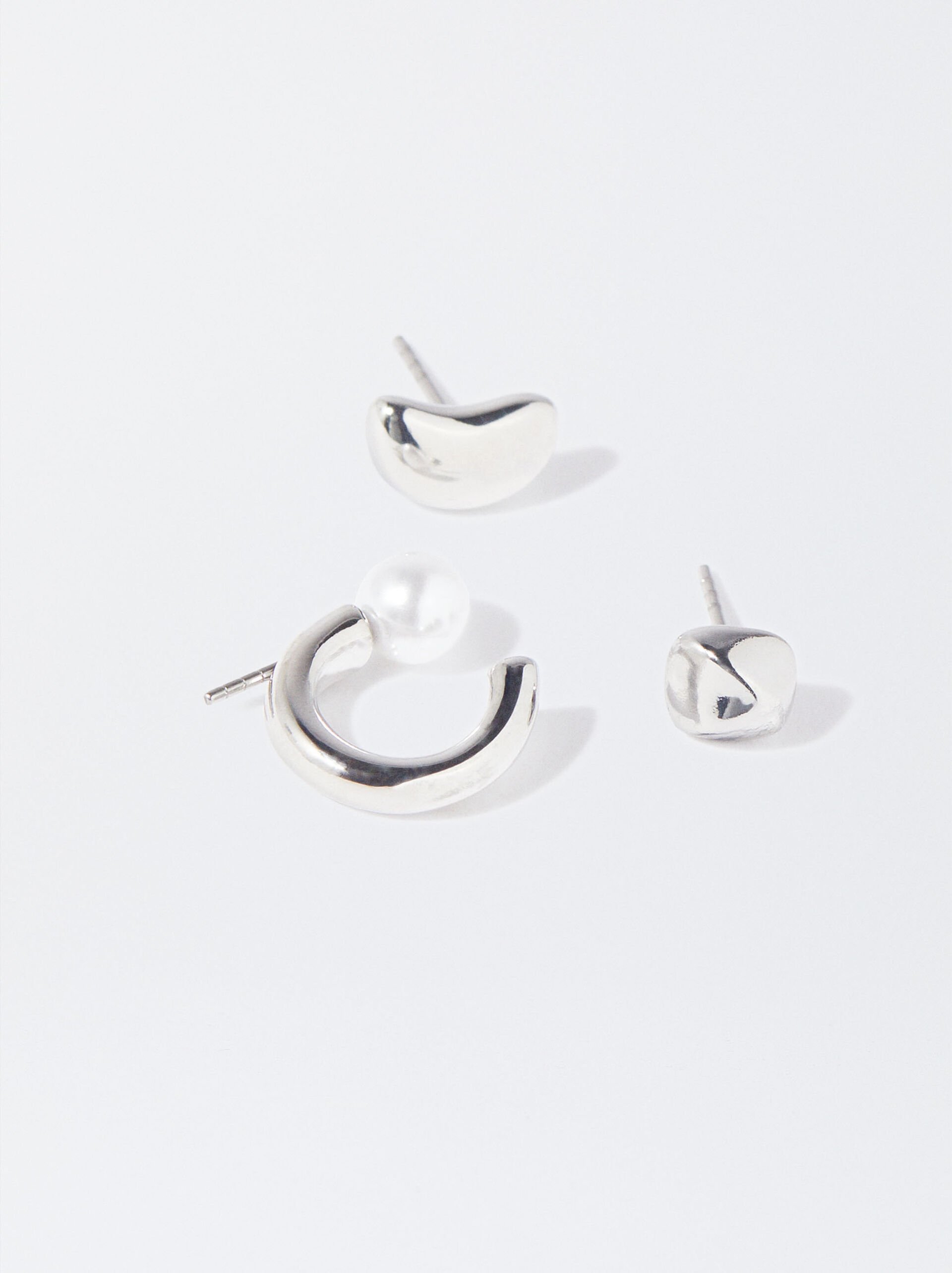 Set Of Silver Earrings image number 3.0