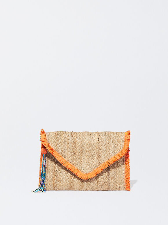 Jute Handbag, Beige, hi-res