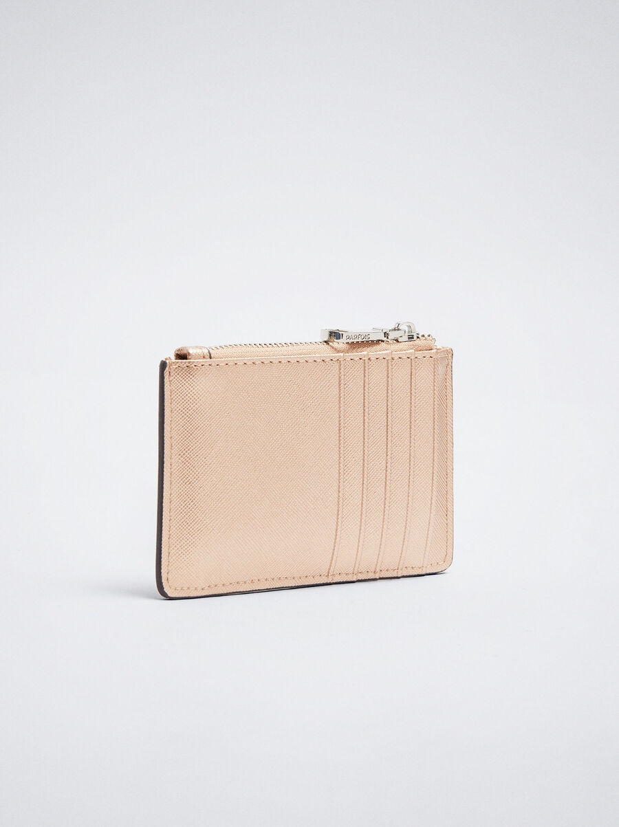 Porta carte con chiusura con patta