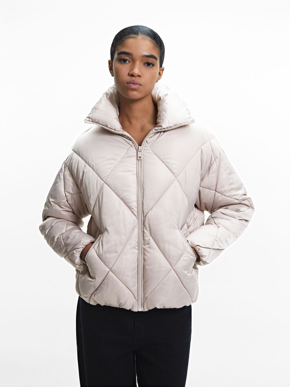 Padded Jacket With High Neck