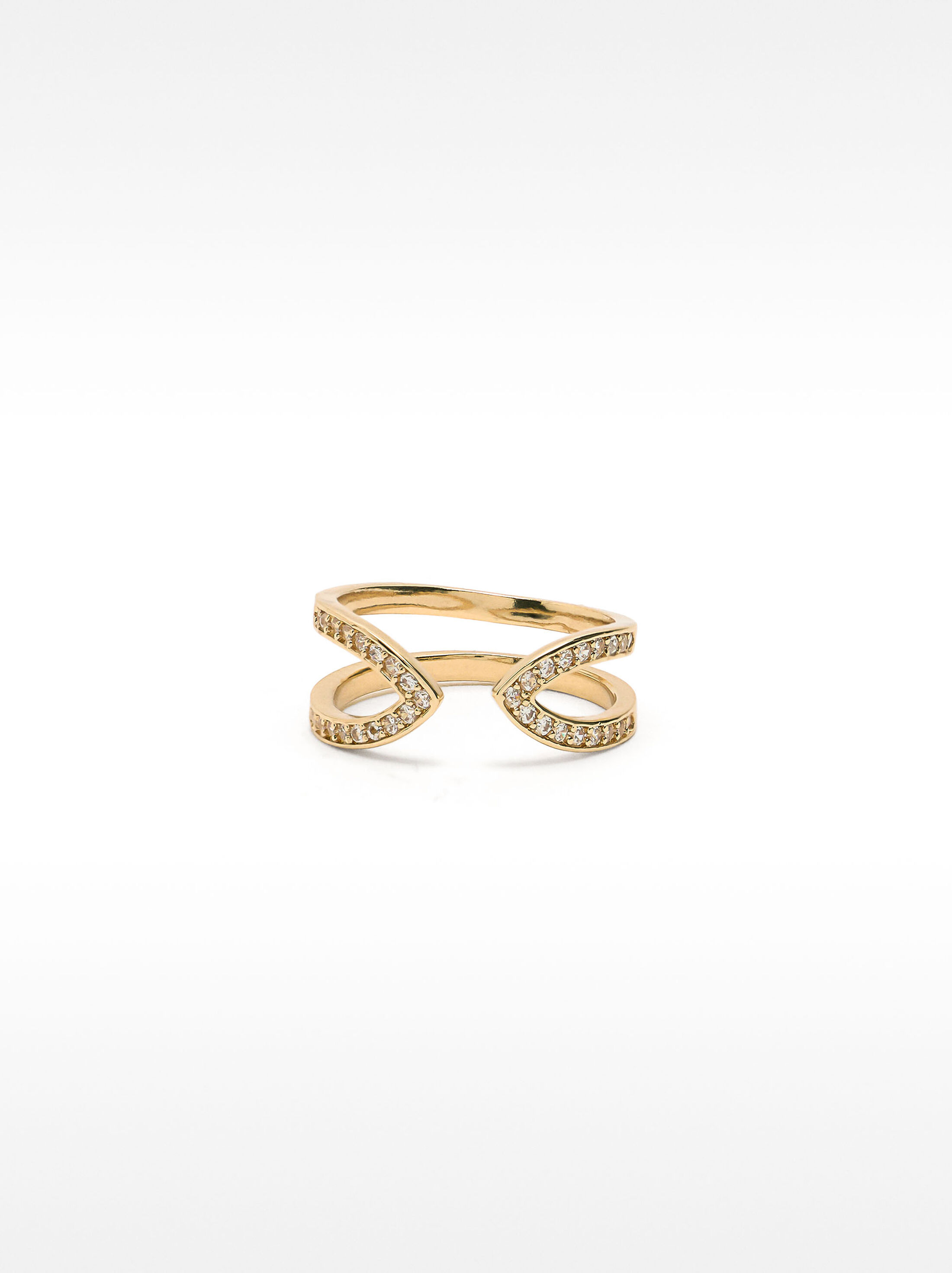 Open ring with zirconia image number 0.0