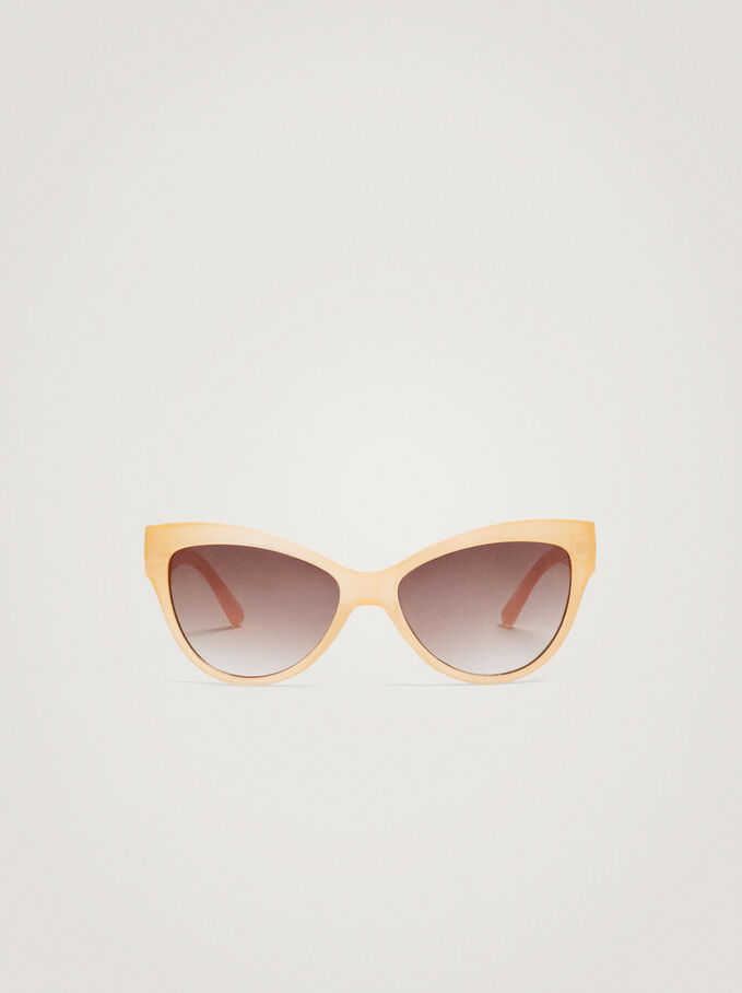 Sunglasses With Resin Frame, Pink, hi-res
