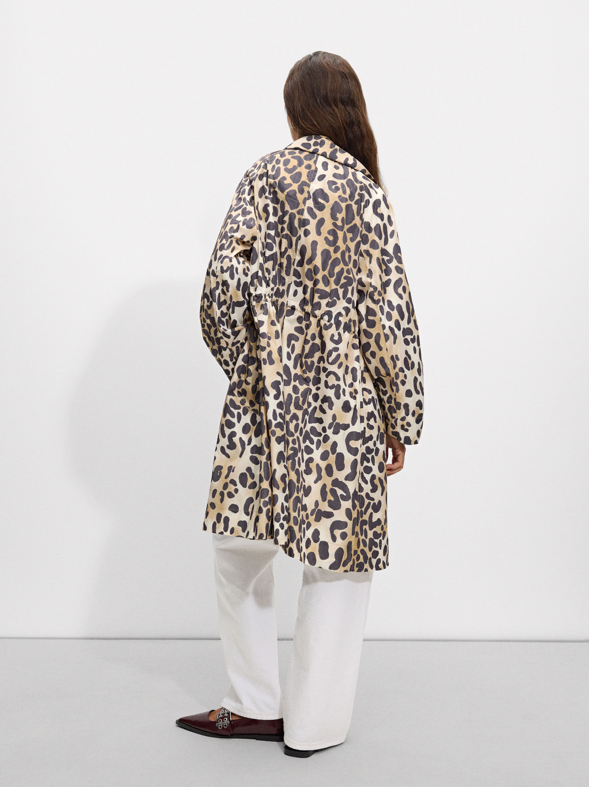 Lightweight leopard print coat store