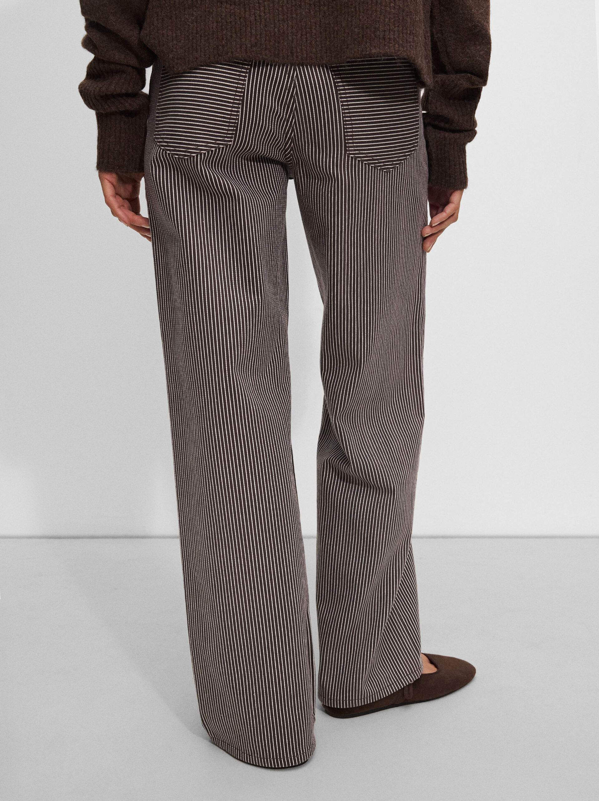 Striped denim jeans image number 2.0
