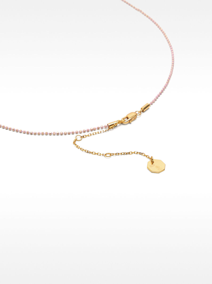 Enamelled clover necklace - 925 sterling silver