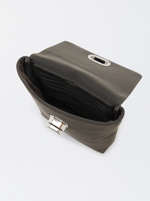 Mobile Phone Bag With Twist Lock, Black, hi-res