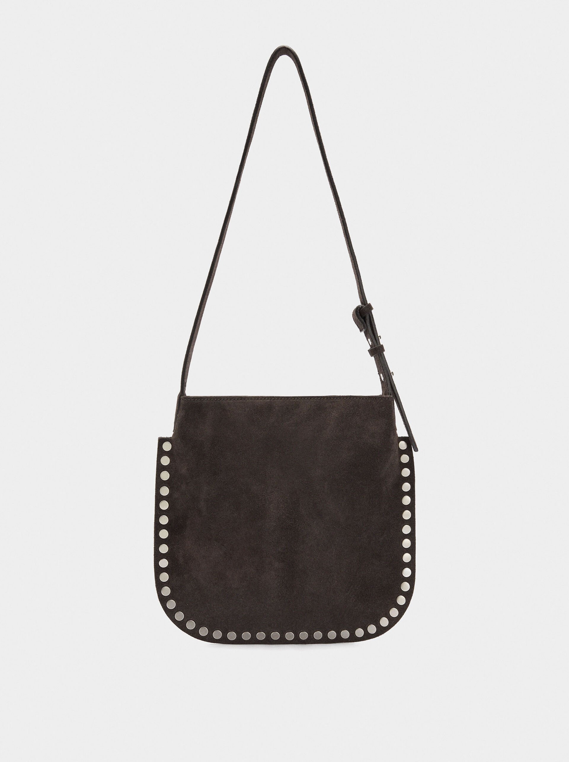 Sac bandoulière en cuir avec clous image number 0.0