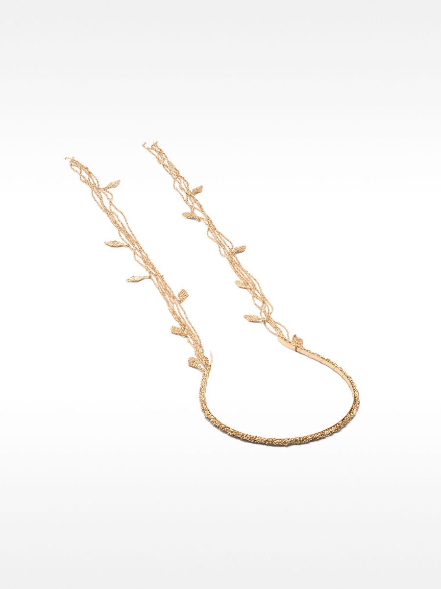 Thin headband with beads