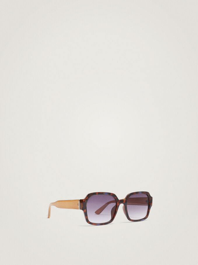 Tortoiseshell Sunglasses, Brown, hi-res