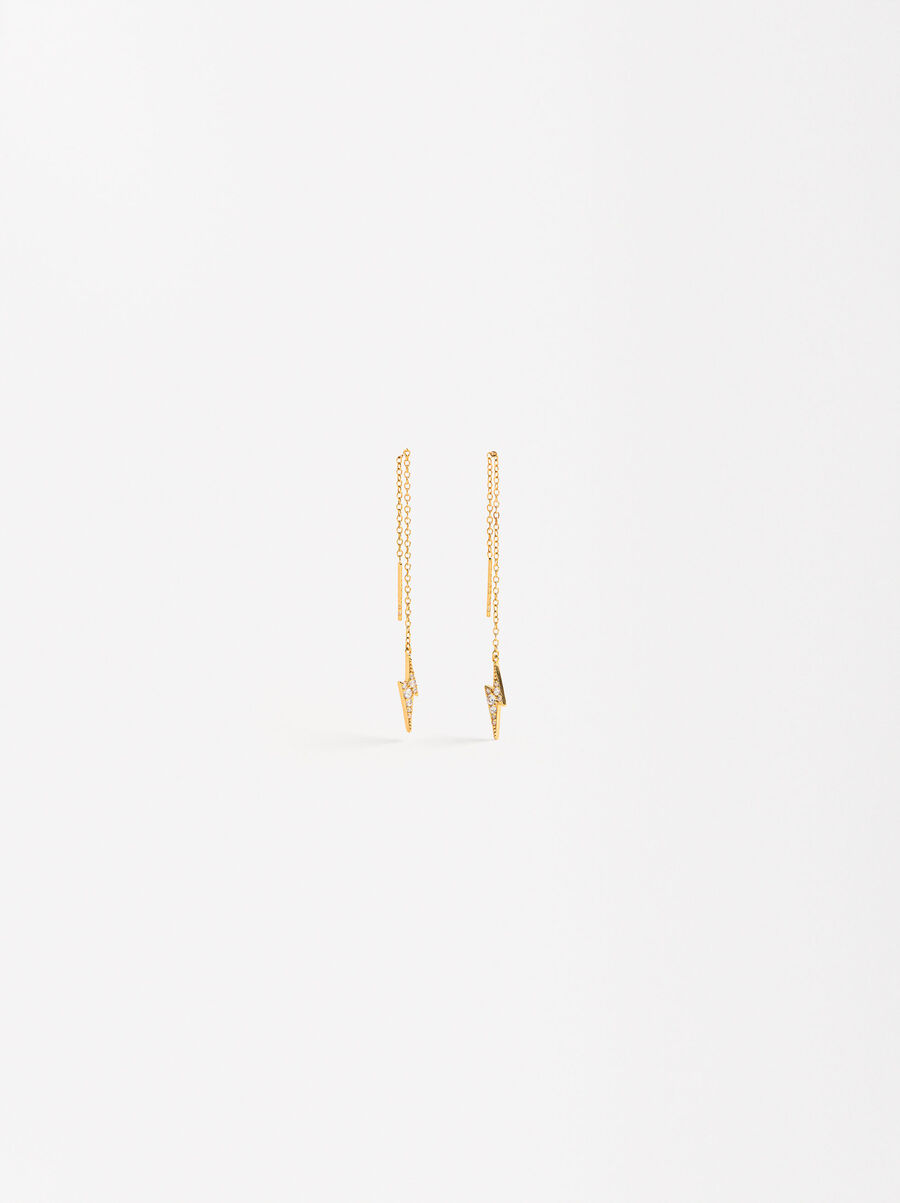 Long ray earrings - 925 sterling silver