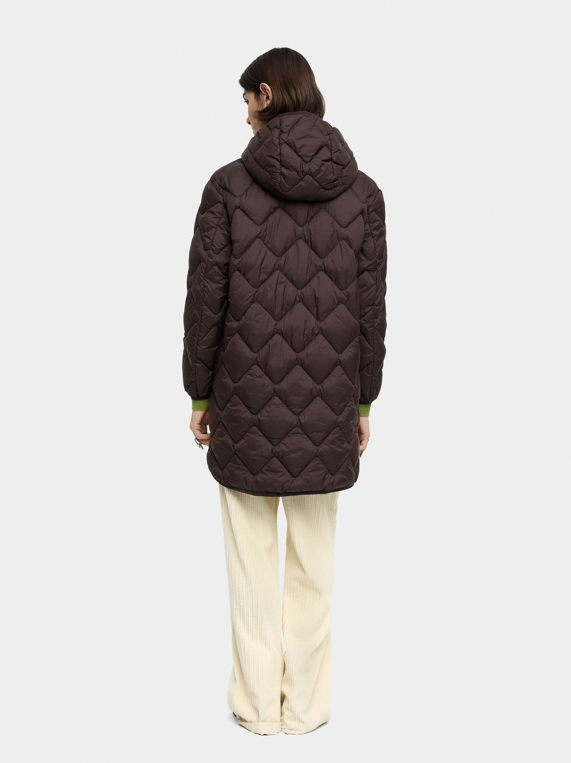 Long padded coat image number 3.0