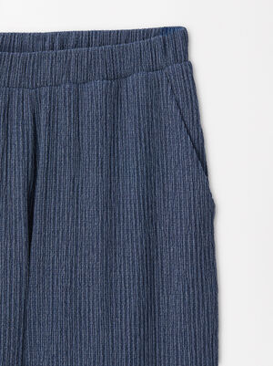 Loose-Fitting Trousers With Elastic Waistband image number 6.0