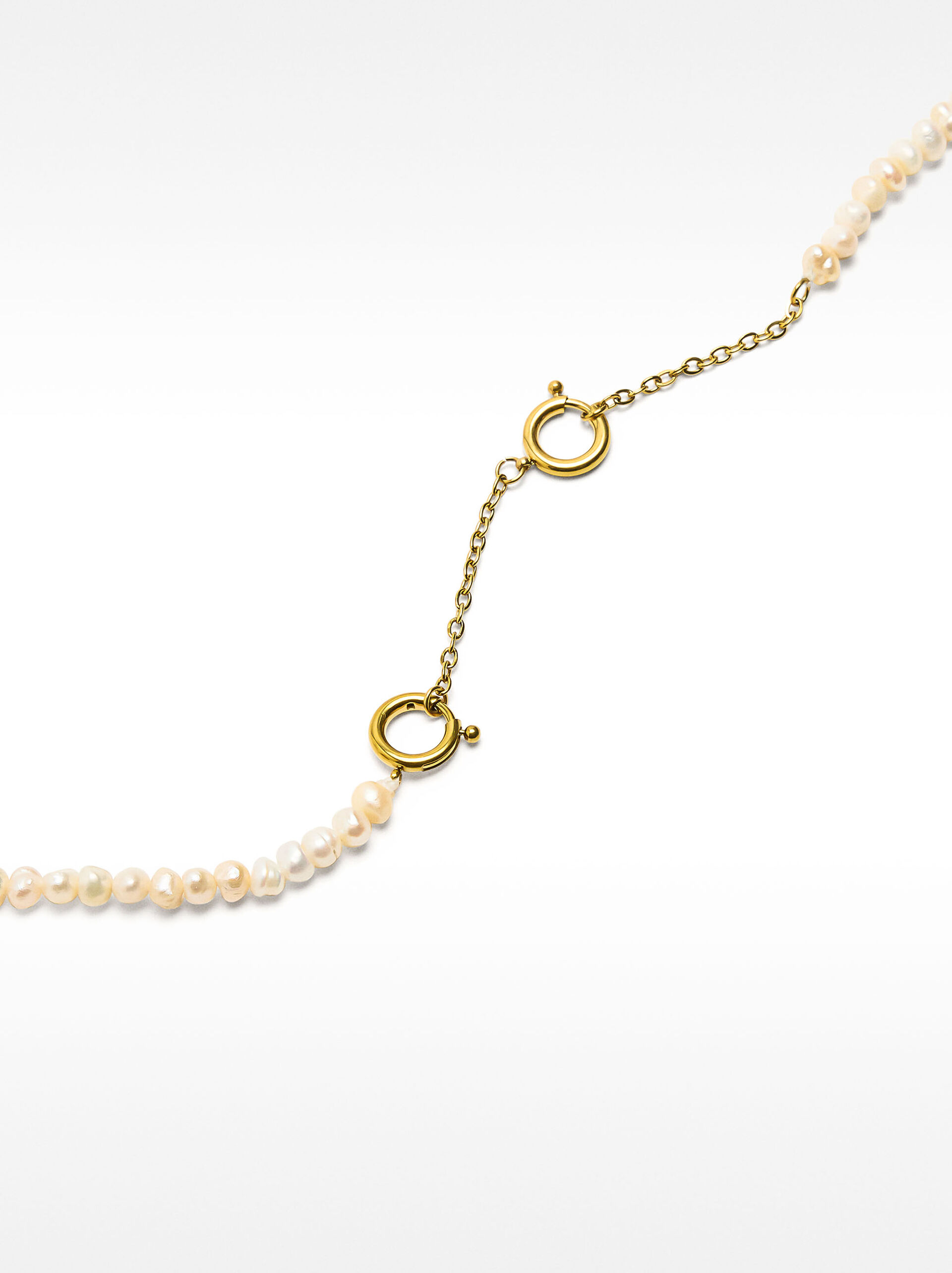 Mini Baroque Freshwater Pearl Necklace image number 4.0