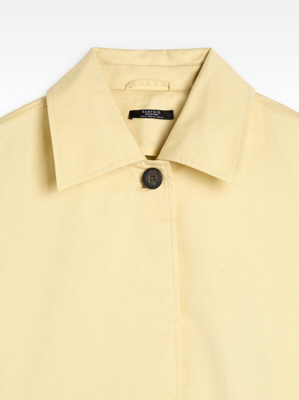 Cotton parka with pockets