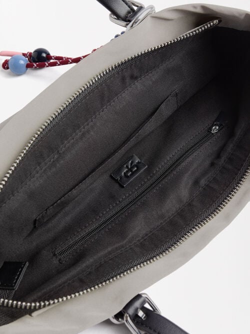 Nylon tote bag with strap M