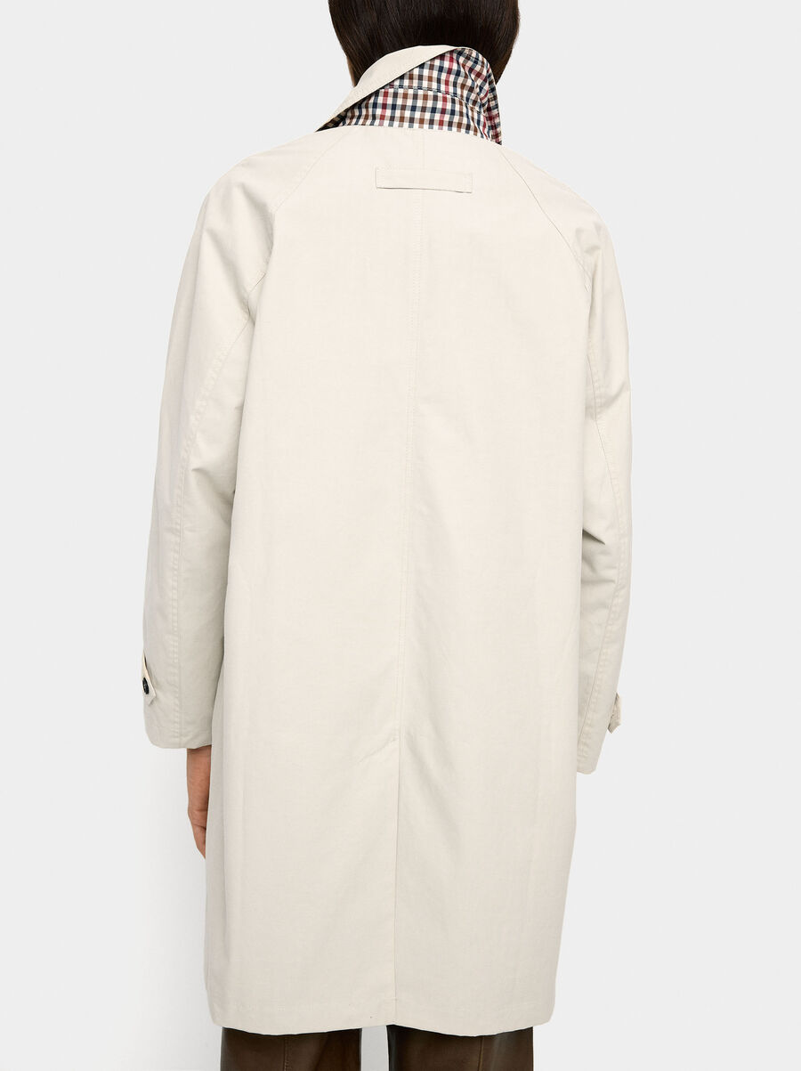 Trench midi estampado interior