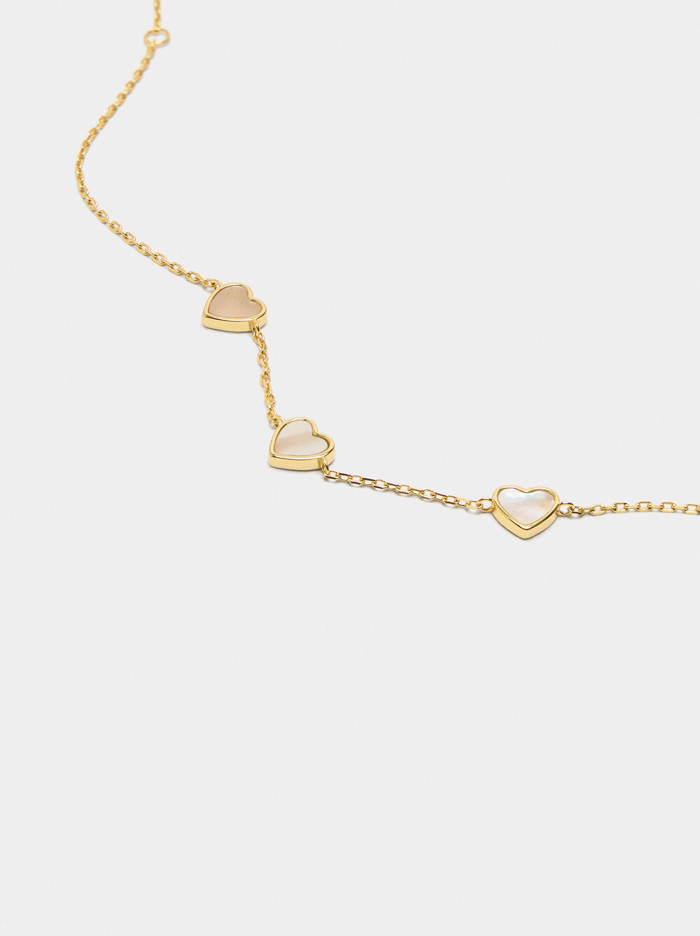 Freshwater pearl heart bracelet – 925 sterling silver