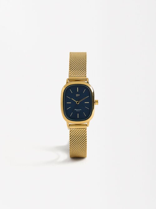 Watch with stainless steel wristband