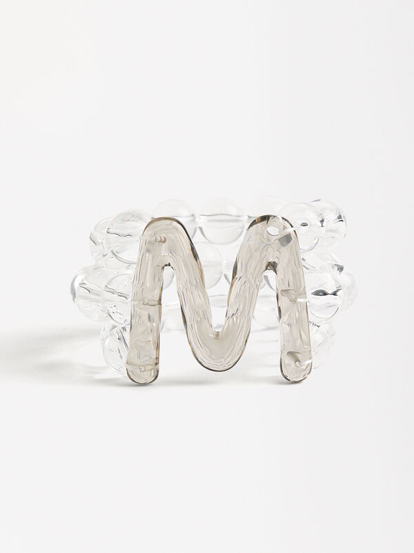 Triple letter M bracelet